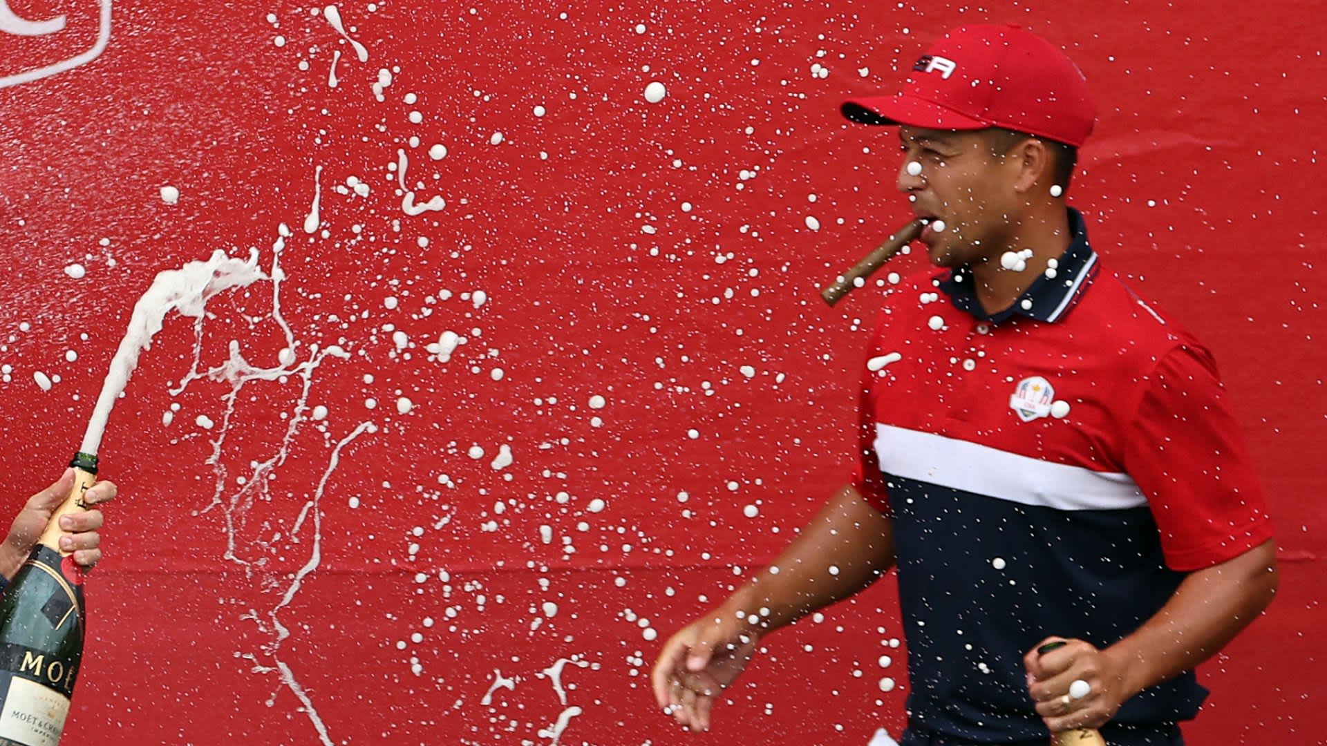 Xander Schauffele  Alter: 31  Ryder Cup Ranking: 3  Bisherige Teilnahmen: 2021, 2023  Bilanz: 4 - 4 - 0