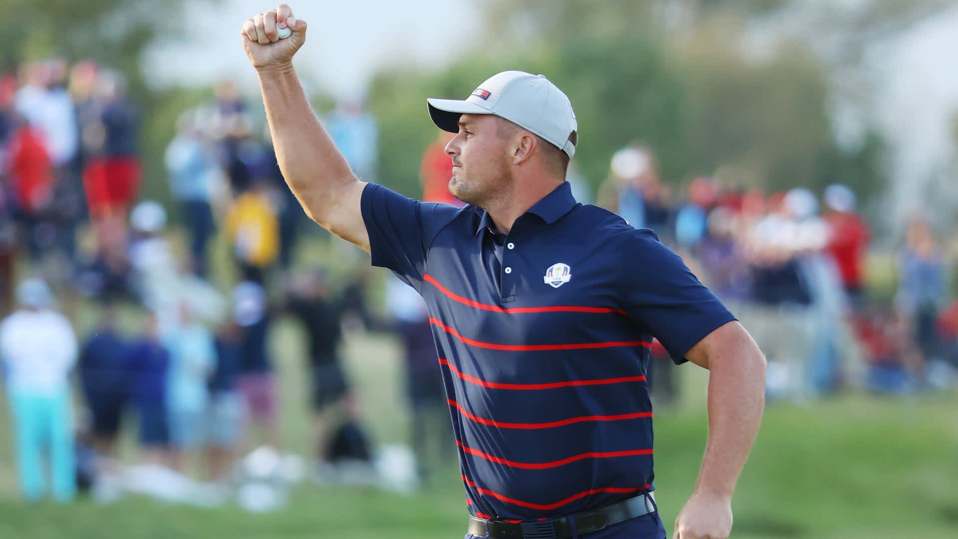 Bryson DeChambeau  Alter: 31  Ryder Cup Ranking: 6  Bisherige Teilnahmen: 2018, 2021  Bilanz: 2 - 3 - 1