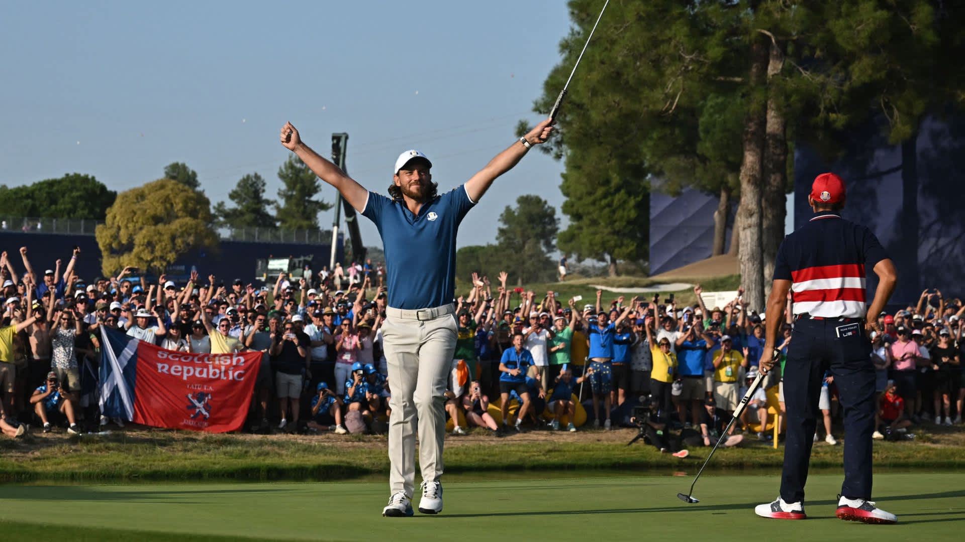 Tommy Fleetwood
Alter: 34
Ryder Cup Ranking: 3
Bisherige Teilnahmen: 2018, 2021, 2023
Bilanz: 7 - 3 - 2