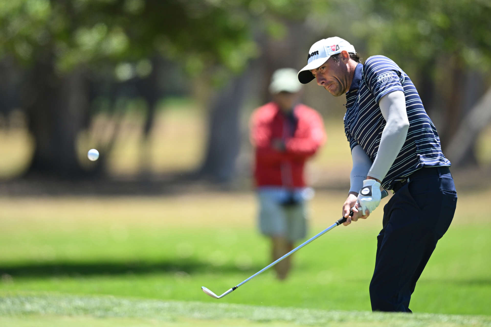 CAPE TOWN, SOUTH AFRICA - FEBRUARY 10: Benjamin Hebert of France plays a chip shot during day three of the Bain's Whisky Cape Town Open at Royal Cape Golf Club on February 10, 2024 in Cape Town, South Africa. (Photo by Johan Rynners/Getty Images)