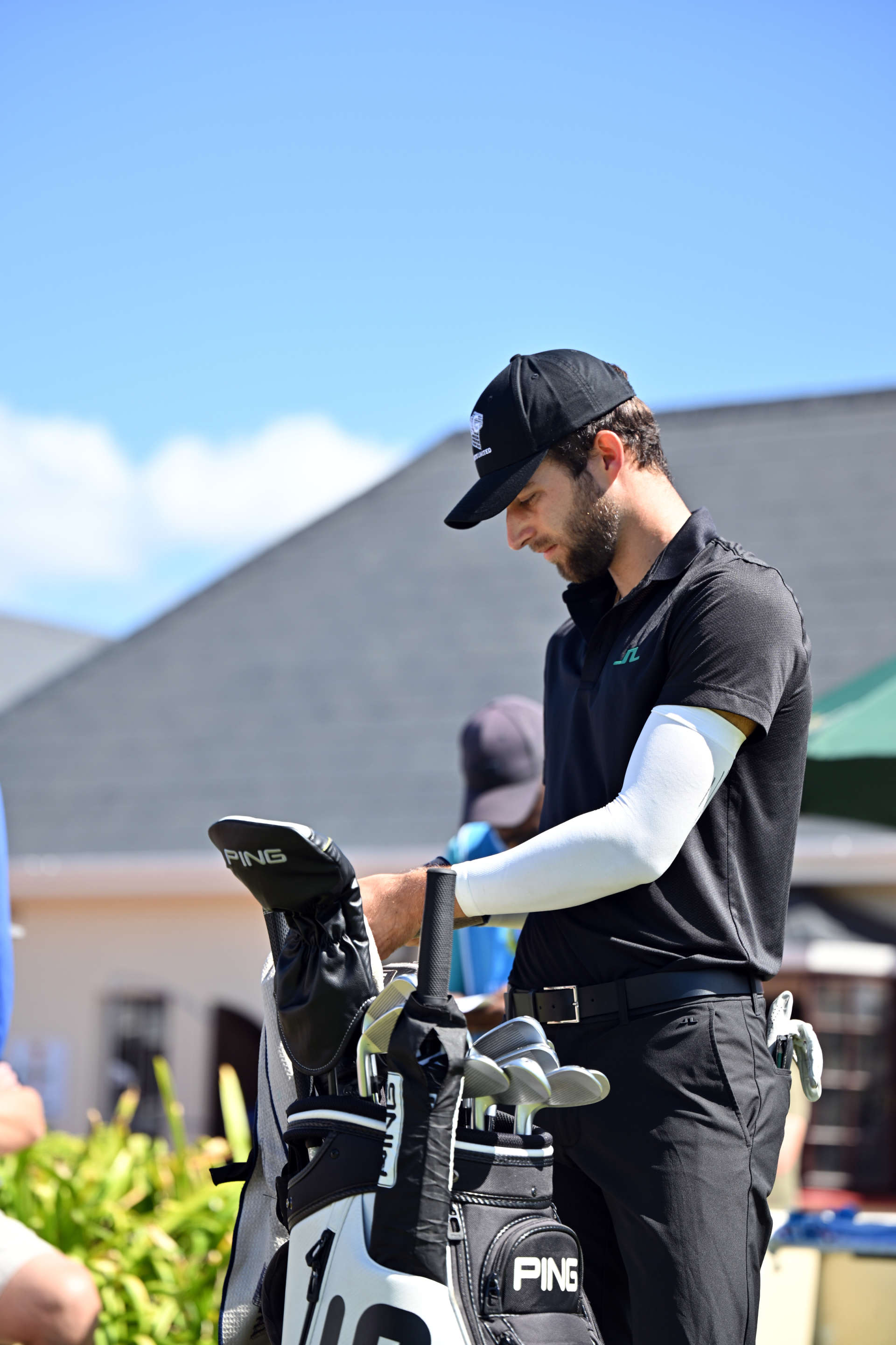 CAPE TOWN, SOUTH AFRICA - FEBRUARY 10: Bradley Bowden of England on the first tee during day three of the Bain's Whisky Cape Town Open at Royal Cape Golf Club on February 10, 2024 in Cape Town, South Africa. (Photo by Johan Rynners/Getty Images)
