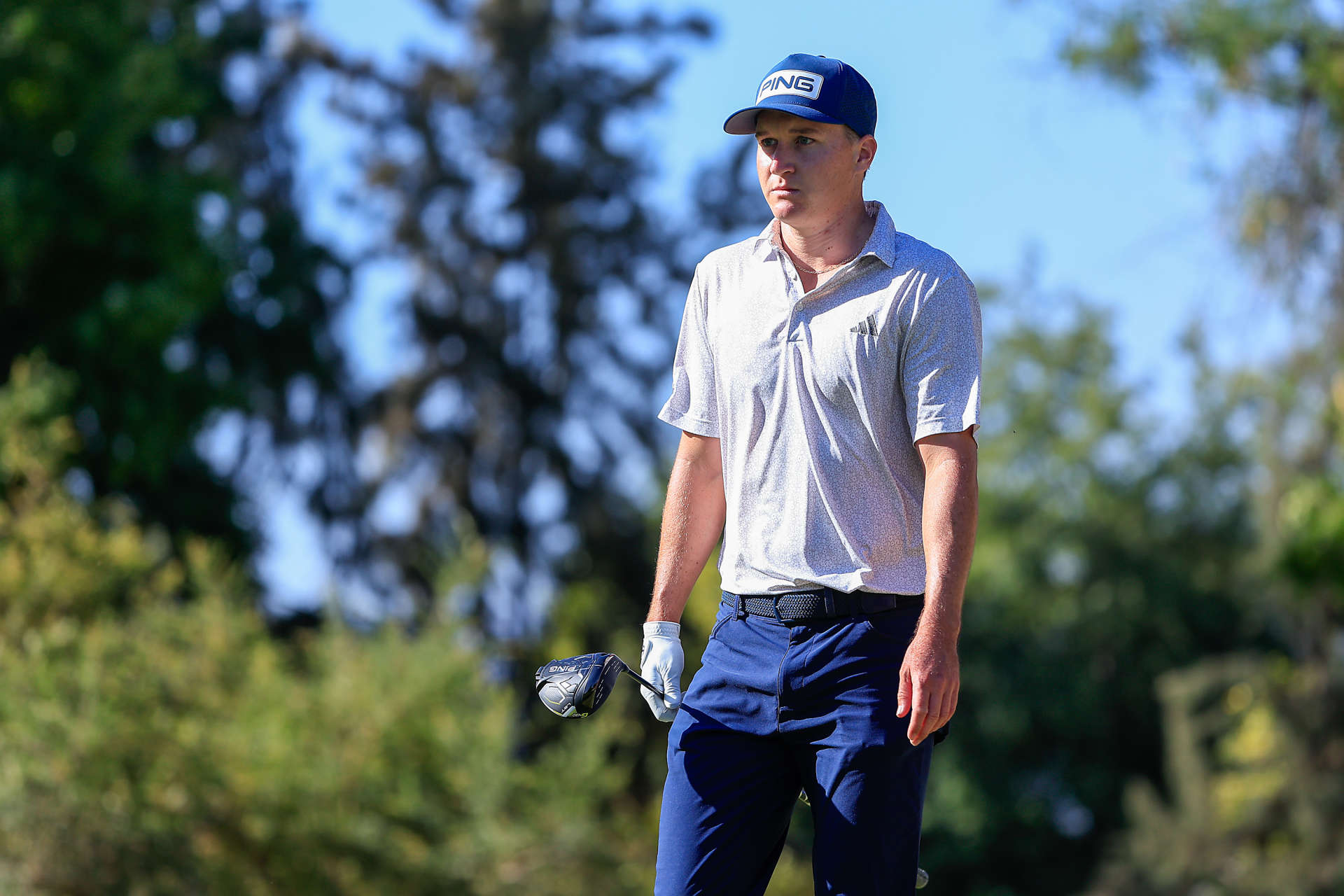 SANTIAGO, CHILE - MARCH 10: Matt McCarty of the United States looks on at the 17th hole during the final round of the Astara Chile Classic presented by Scotiabank at Prince of Wales Country Club on March 10, 2024 in Santiago, Chile. (Photo by Buda Mendes/Getty Images)