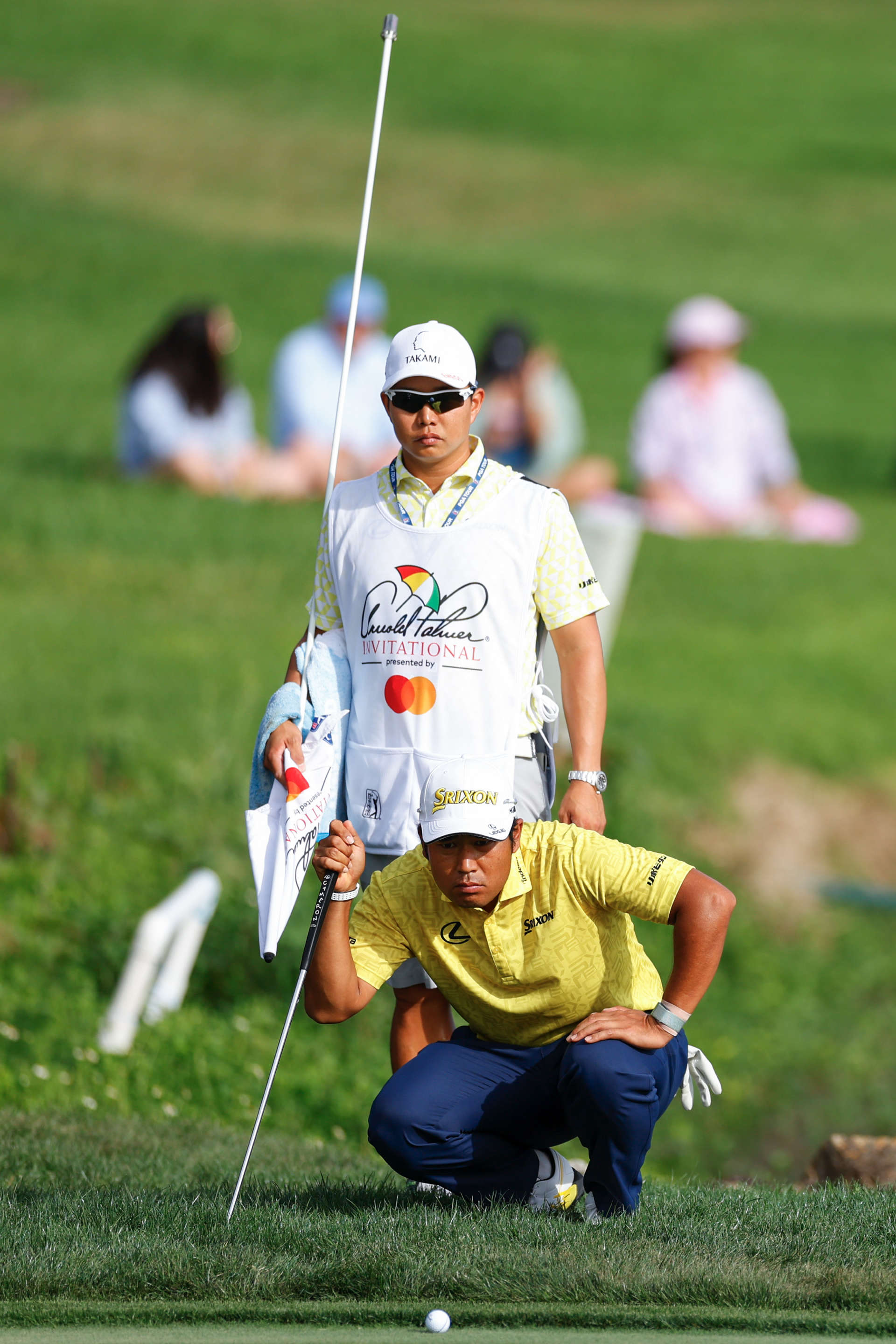 ORLANDO, FLORIDA - MARCH 10: Hideki Matsuyama of Japan looks over a putt on the 18th hole during the final round of the Arnold Palmer Invitational presented by Mastercard at Arnold Palmer Bay Hill Golf Course on March 10, 2024 in Orlando, Florida. (Photo by Mike Ehrmann/Getty Images)
