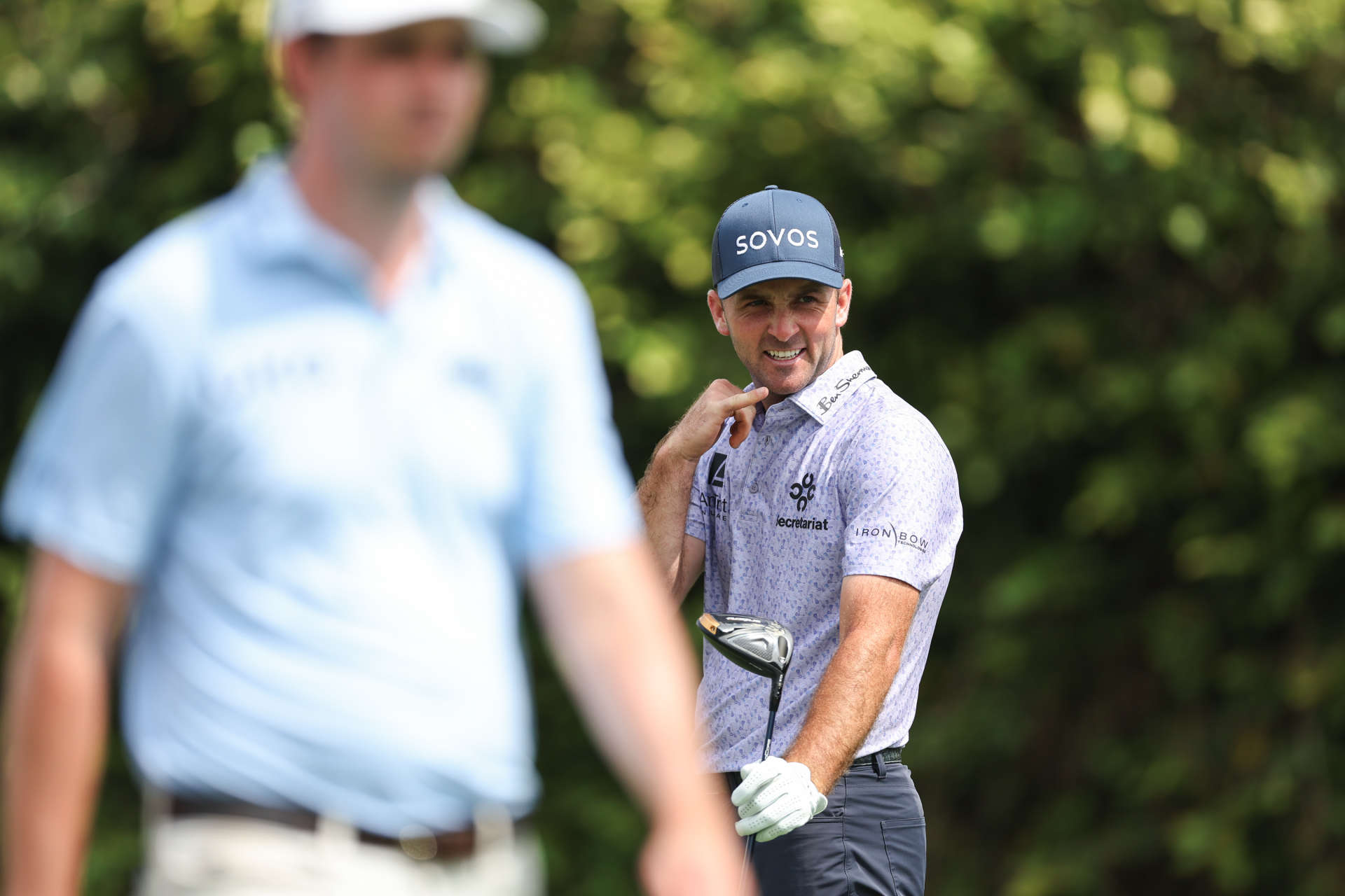 ORLANDO, FLORIDA - MARCH 09: Denny McCarthy of the United States reacts to a tee shot on the ninth hole during the third round of the Arnold Palmer Invitational presented by Mastercard at Arnold Palmer Bay Hill Golf Course on March 09, 2024 in Orlando, Florida. (Photo by Brennan Asplen/Getty Images)