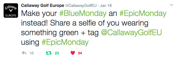 Callaway Tweet