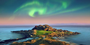 Experience Northern Lights at Spectacular Lofoten Links in Arctic Circle