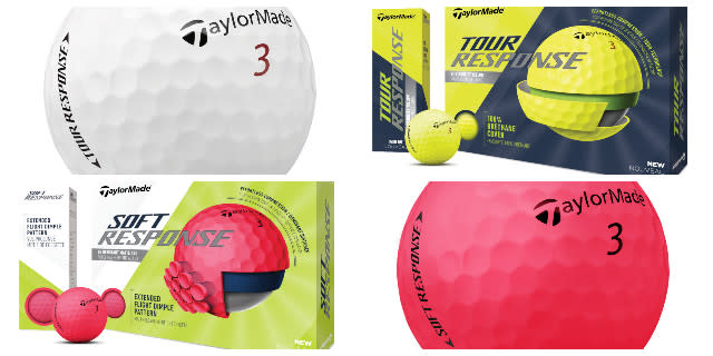 TaylorMade Reveals New Tour Response and Soft Response Golf Balls