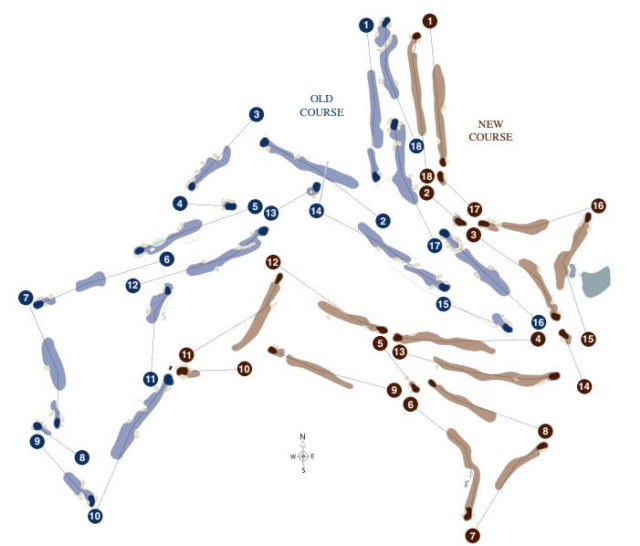 Sunningdale Golf Course Map