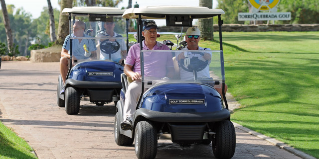 Golfers in Buggies