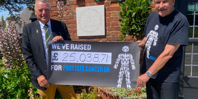 Chestfield Golf Club Raises Over £25,000 For Prostate Cancer UK