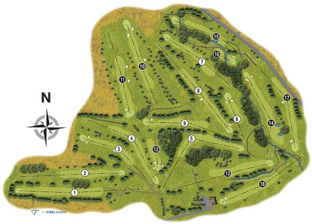 Skipton Golf Course Map