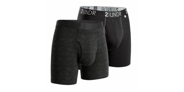 2UNDR Swing Shift Boxer Brief - Black/Grey S