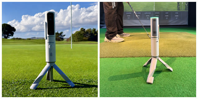 We tested a new small portable golf launch monitor with a difference