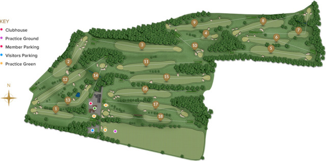 Bolton Golf Course Map