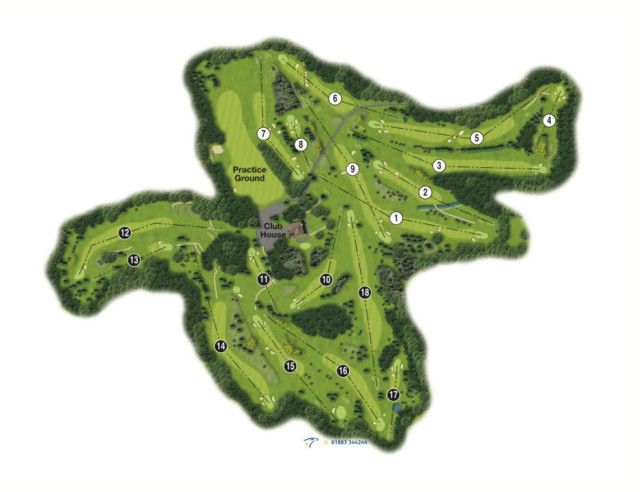 Huddersfield Golf Course Map