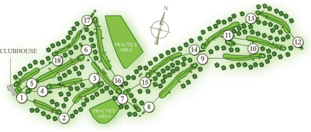 Sherwood Forest Golf Course Map