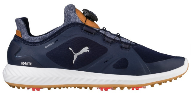 blue puma golf shoes