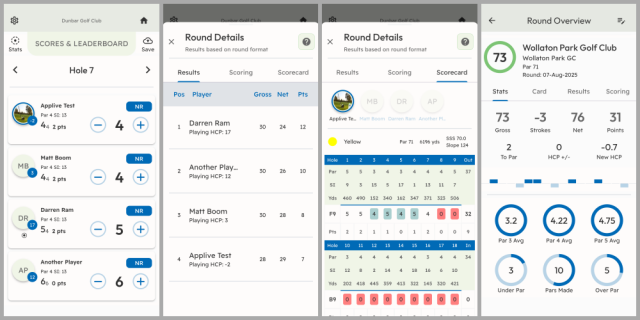 Golf Score Tracking