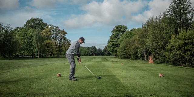 Golfer on Tee