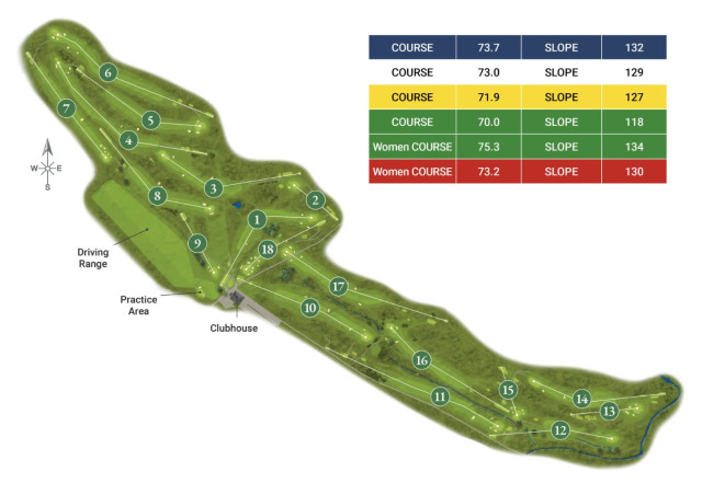 Goswick Golf Course Map