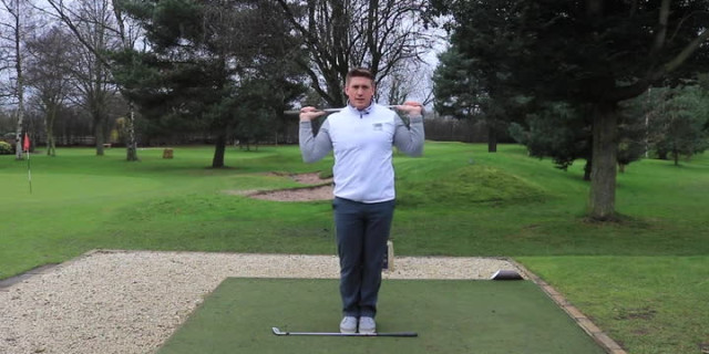 1st tee warm up drill