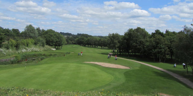 Golfers on course