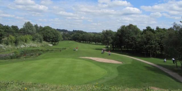 Golfers on course