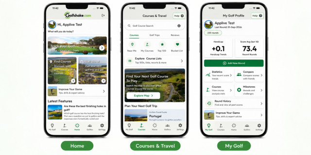 Golfshake App update: fresh new look, smarter stats & easier course discovery