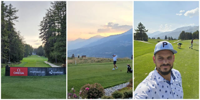 Matt at Golf Club Crans sur Sierre