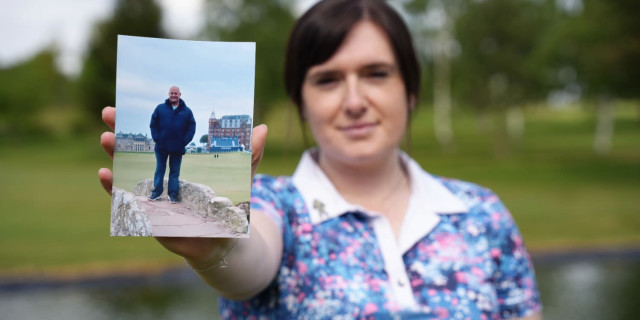 Golfer pays tribute to dad with epic fundraising challenge hours after his death