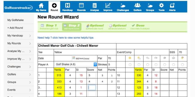 Score Tracker Entry