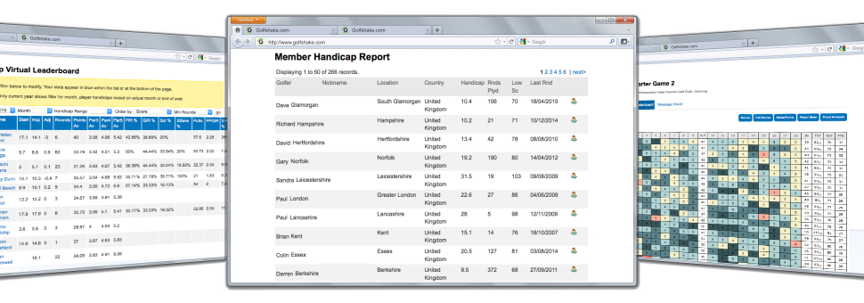 Golf Group and Society Score Tracking