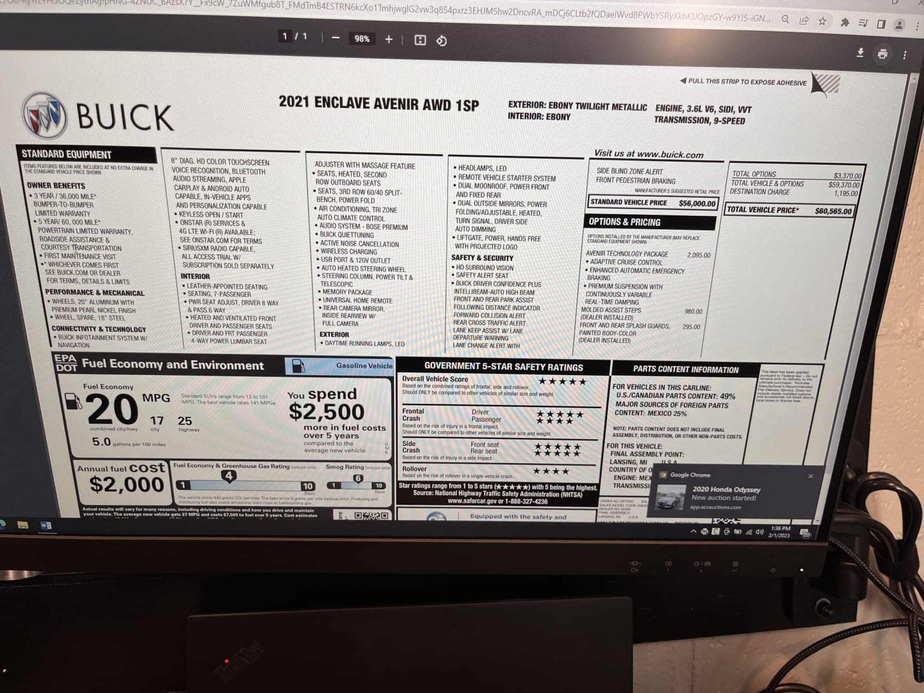 Inventory Rob's Auto