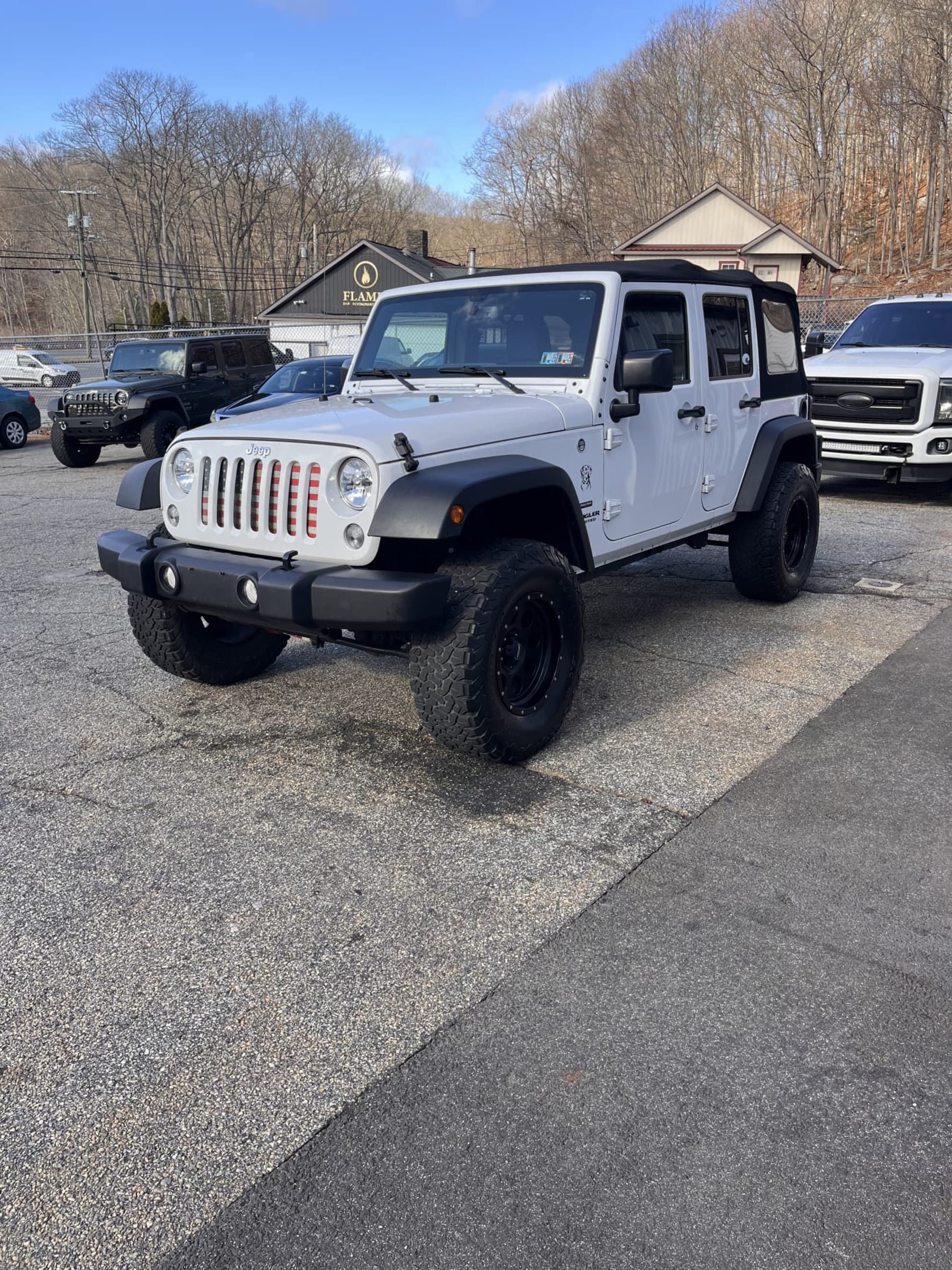 NEW ARRIVAL!!! 2017 Jeep Wrangler Unlimited Sport S!! One owner! Clean carfax! Only 72k miles! Power windows, power locks, lifted, wheels and tires!! Runs and drives great! Won’t last at ONLY $22,900