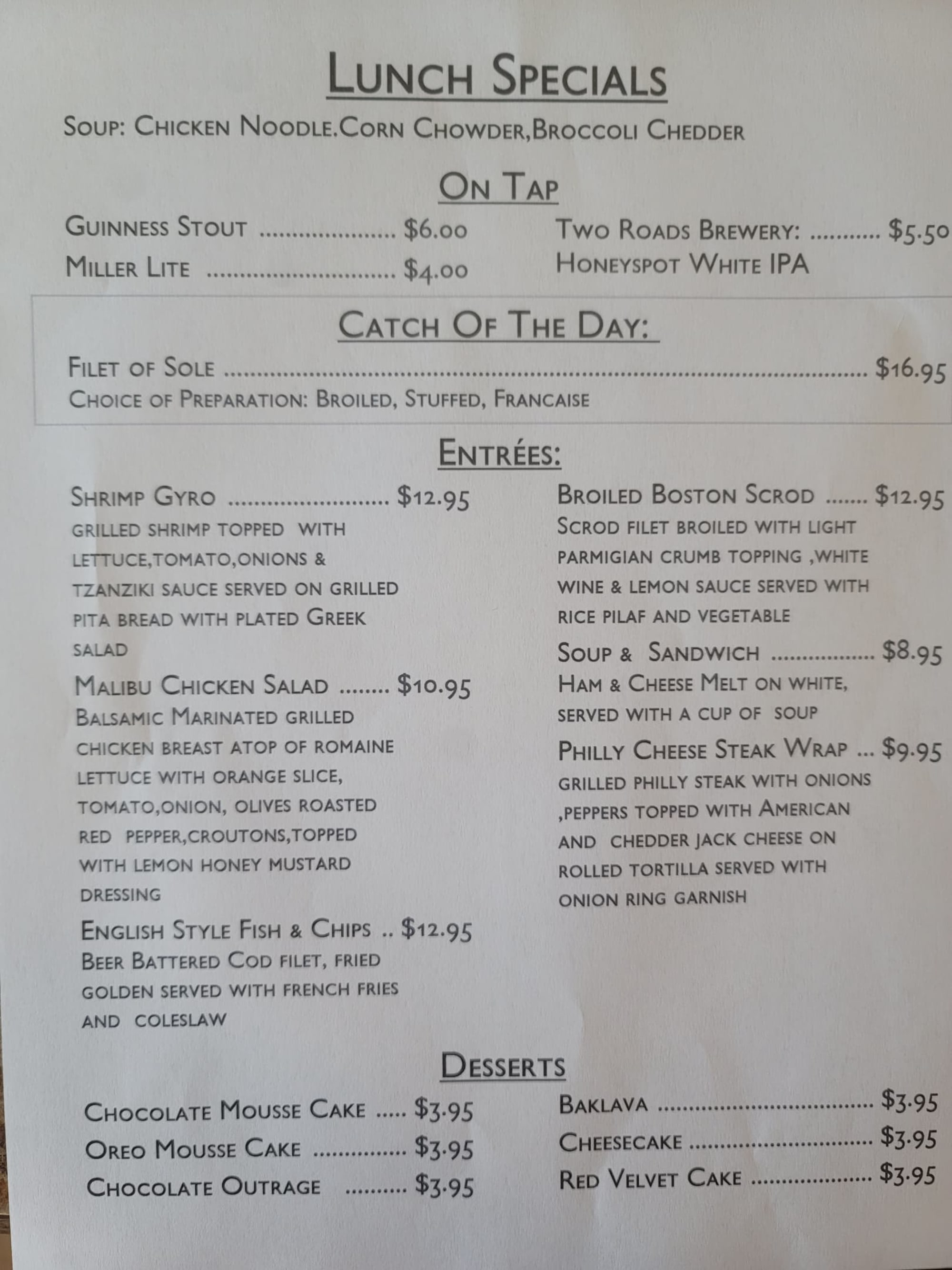 Paradise pizza restaurant specials stratford