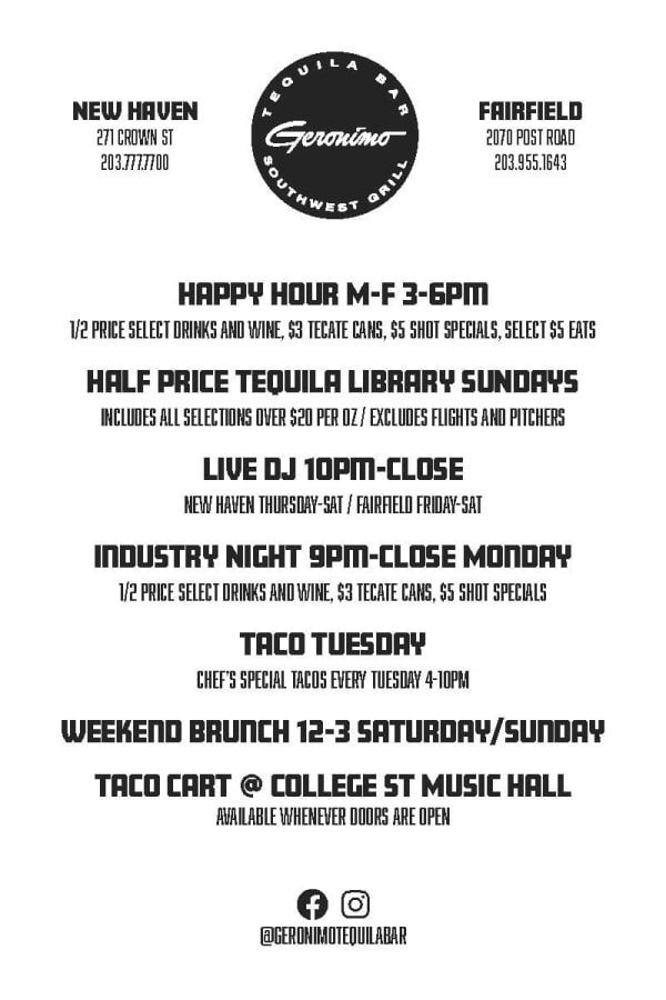 New Haven Geronimo Tequila Bar & Southwest Grill GoNation