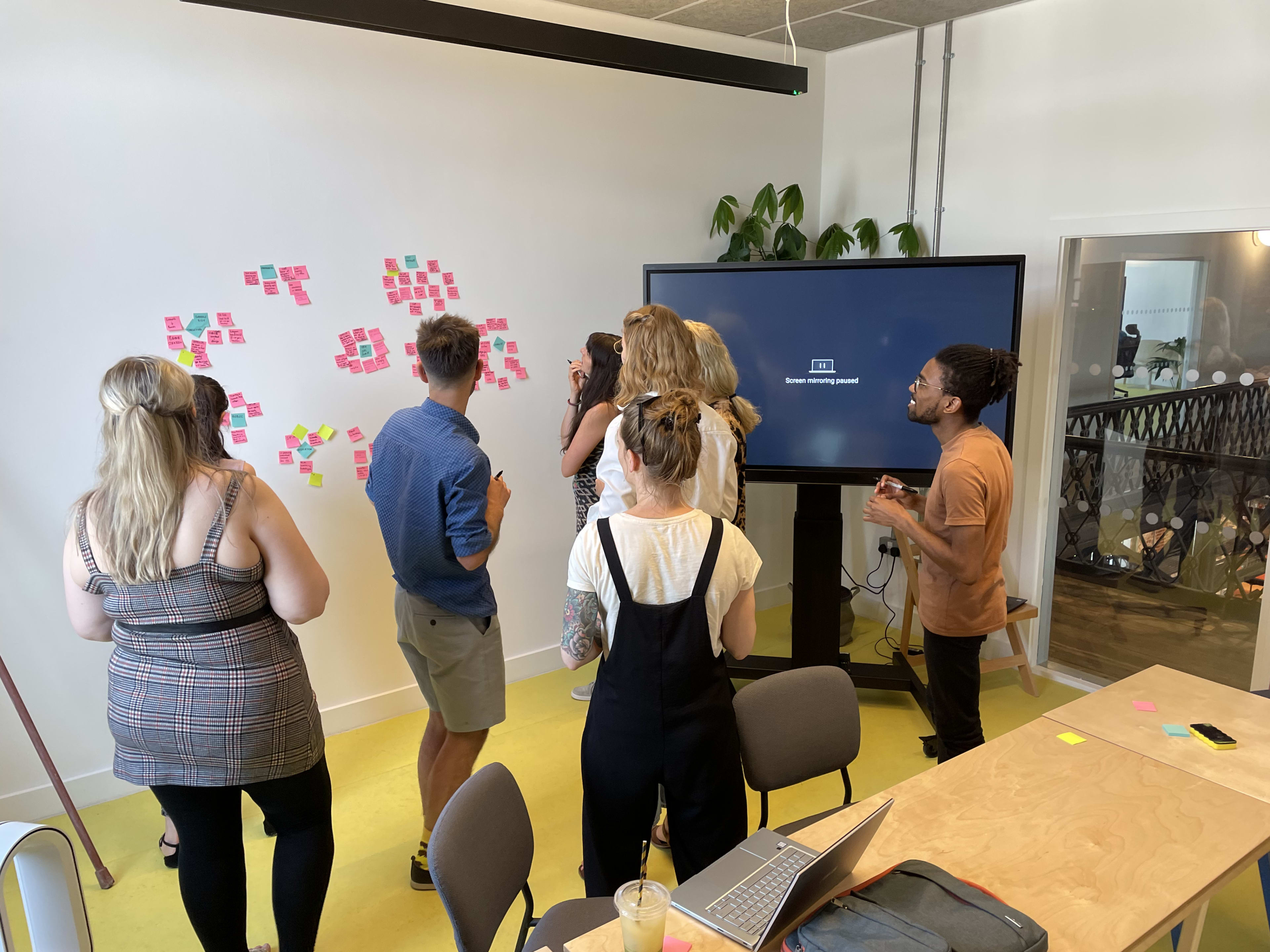 photo of the team working