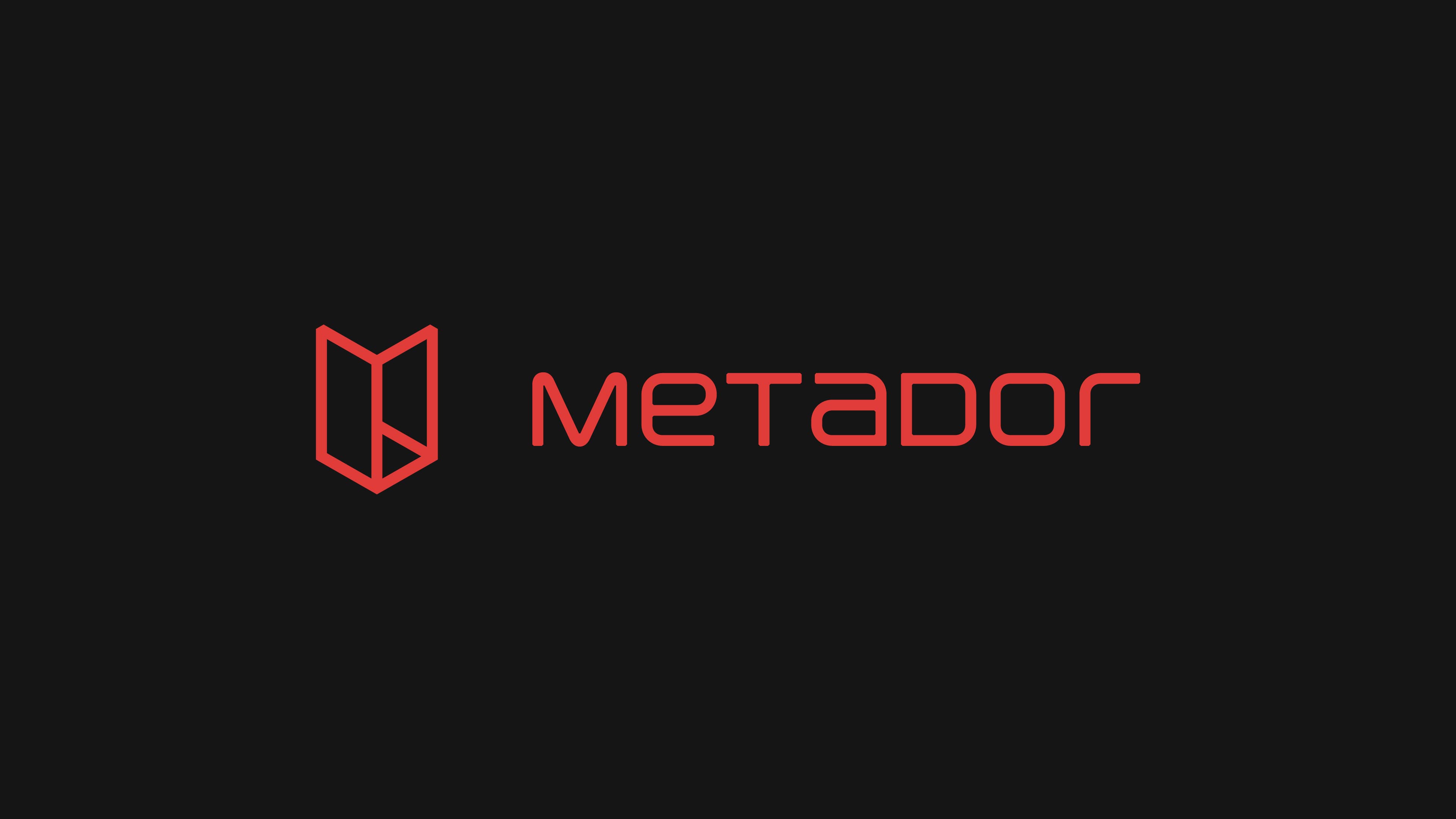 New Metador logo design featuring custom typography