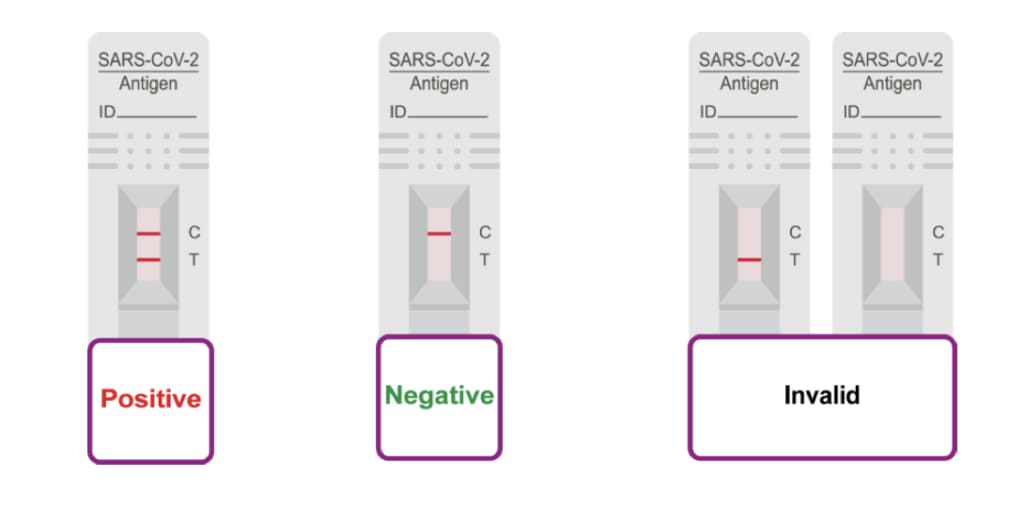 meaning of lidl antigen test results