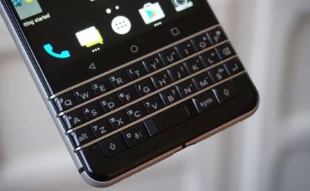 BlackBerry KEYone keyboard