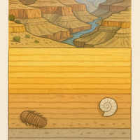 6-8th Grade Science - MS-ESS1-4 - Rock Strata and Geologic Time Scale