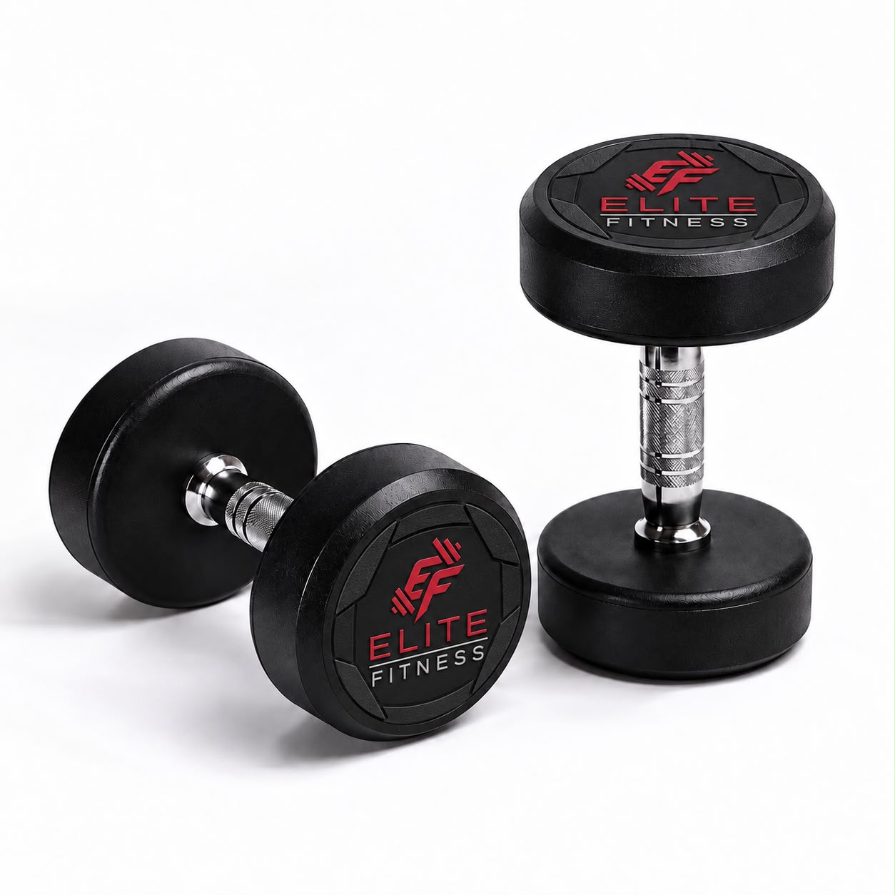 Elite Round Commercial Urethane Dumbbell Pair
