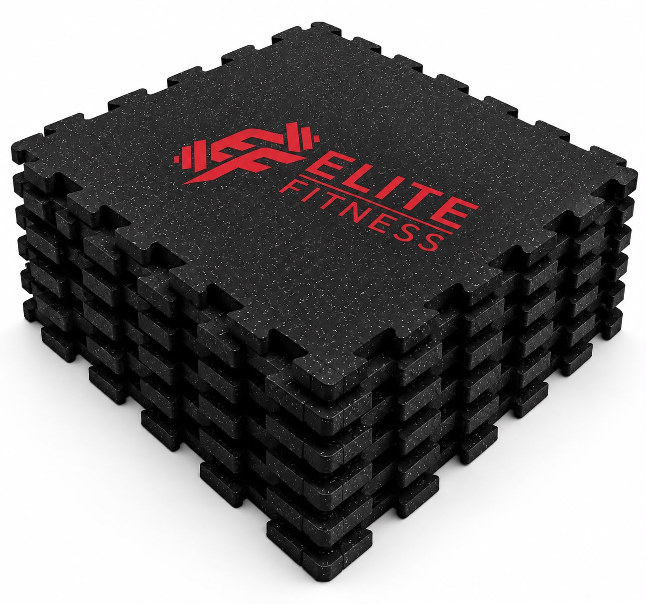 High-Density Interlocking Rubber Gym Flooring Tiles