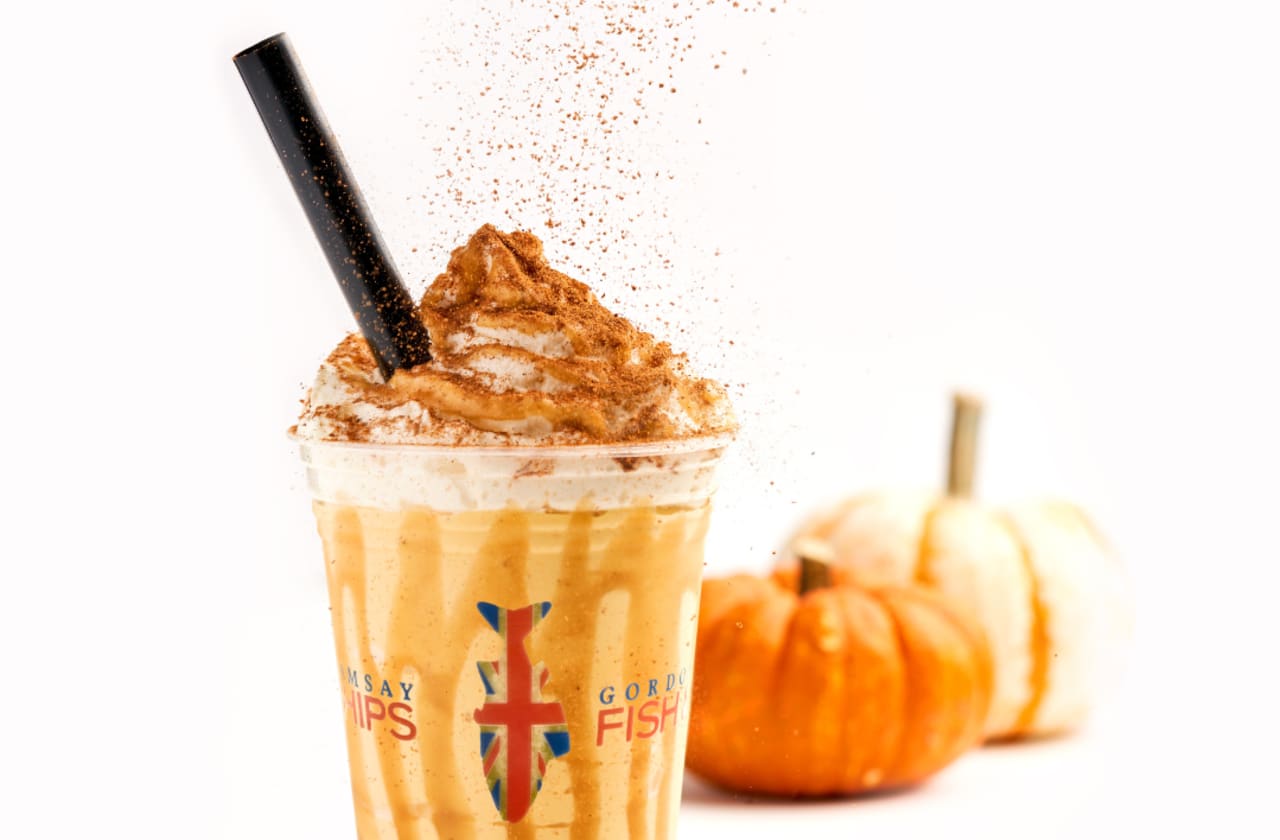 Pumpkin Spice Shake with Swirl of Pumpkin Spice seasoning