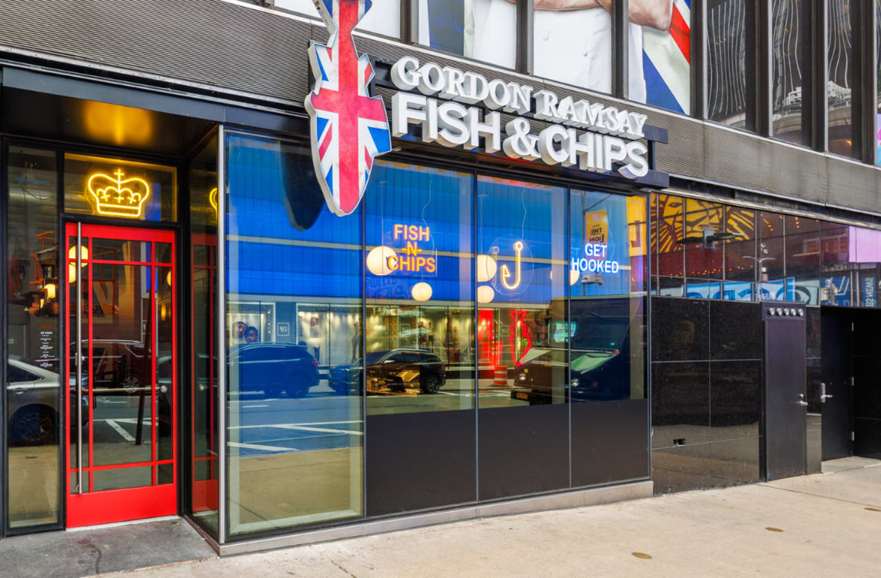 Gordon Ramsay Fish & Chips NYC Exterior Rendering