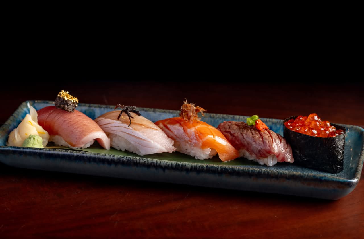 Lucky Cat sushi selection