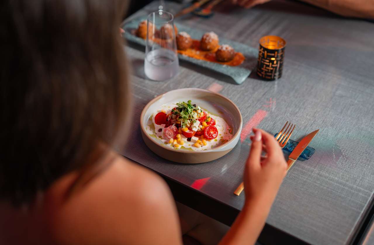 Tomato salad at Hell's Kitchen Ibiza