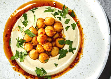 Chickpeas on hummous