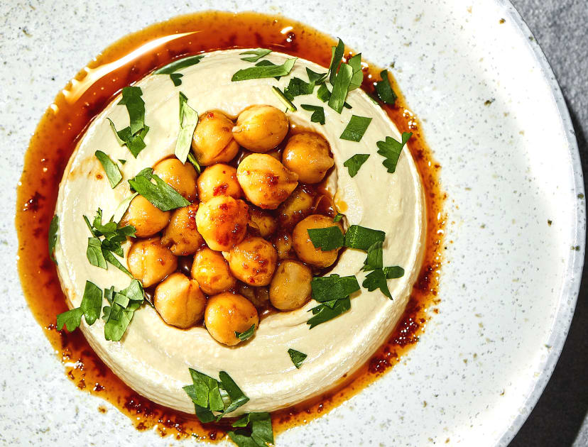 Chickpeas on hummous