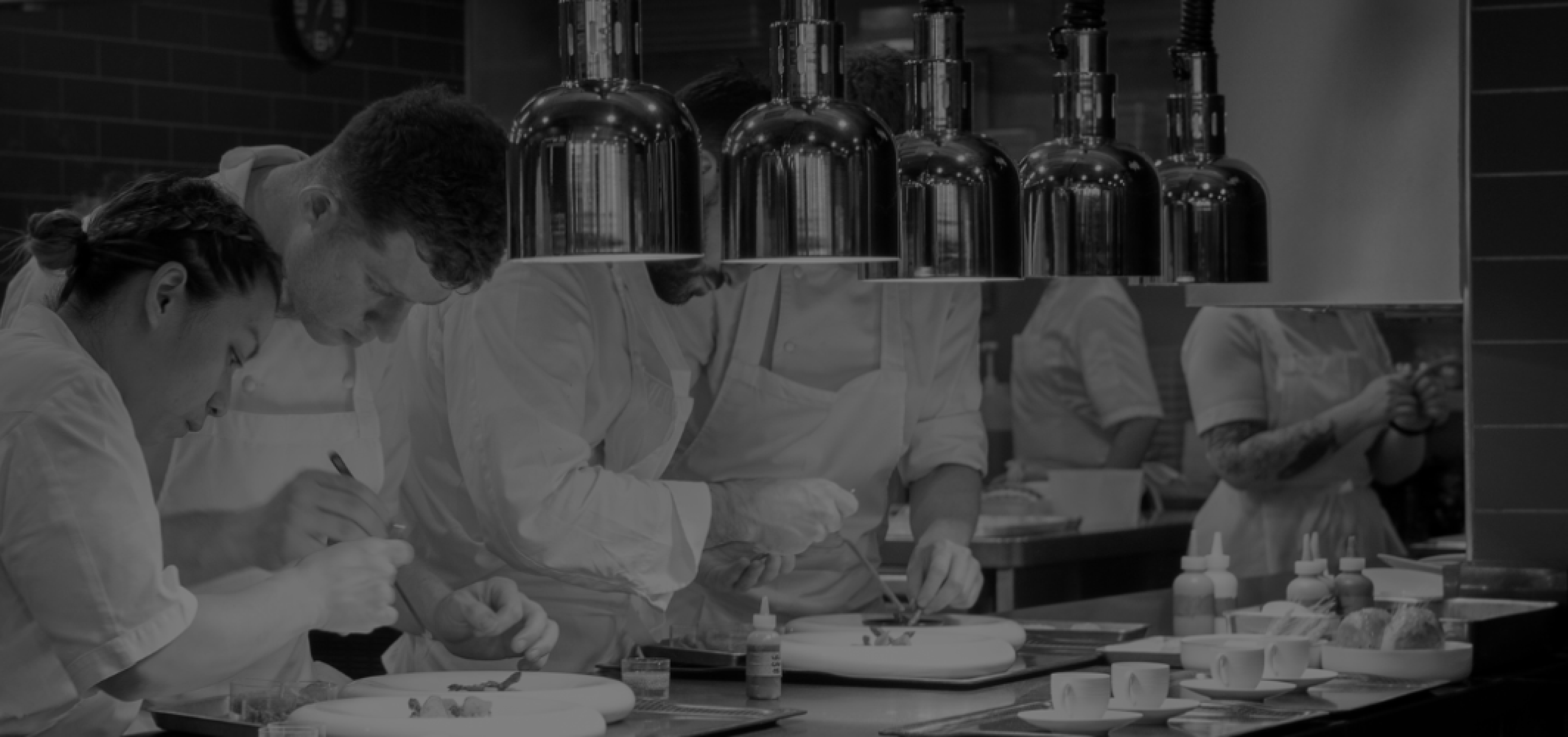 Bishopsgate High restaurant staff working in the kitchen